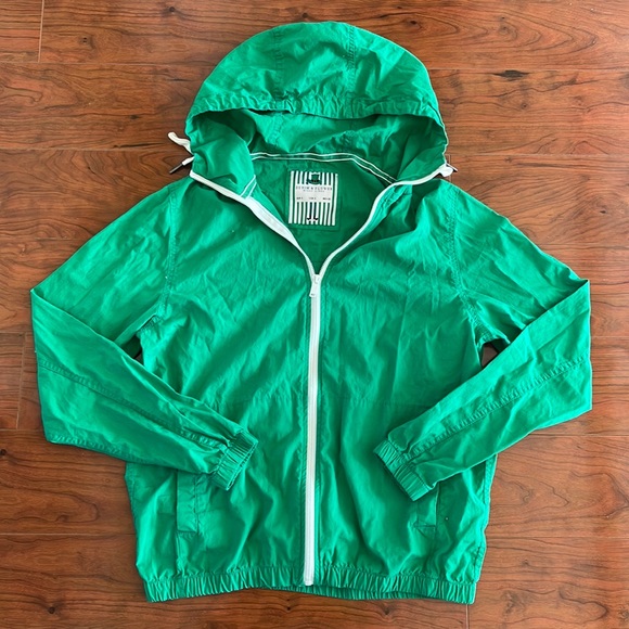 Denim & Flower Green Full Zip Lightweight Hoodie Jacket - Picture 1 of 10